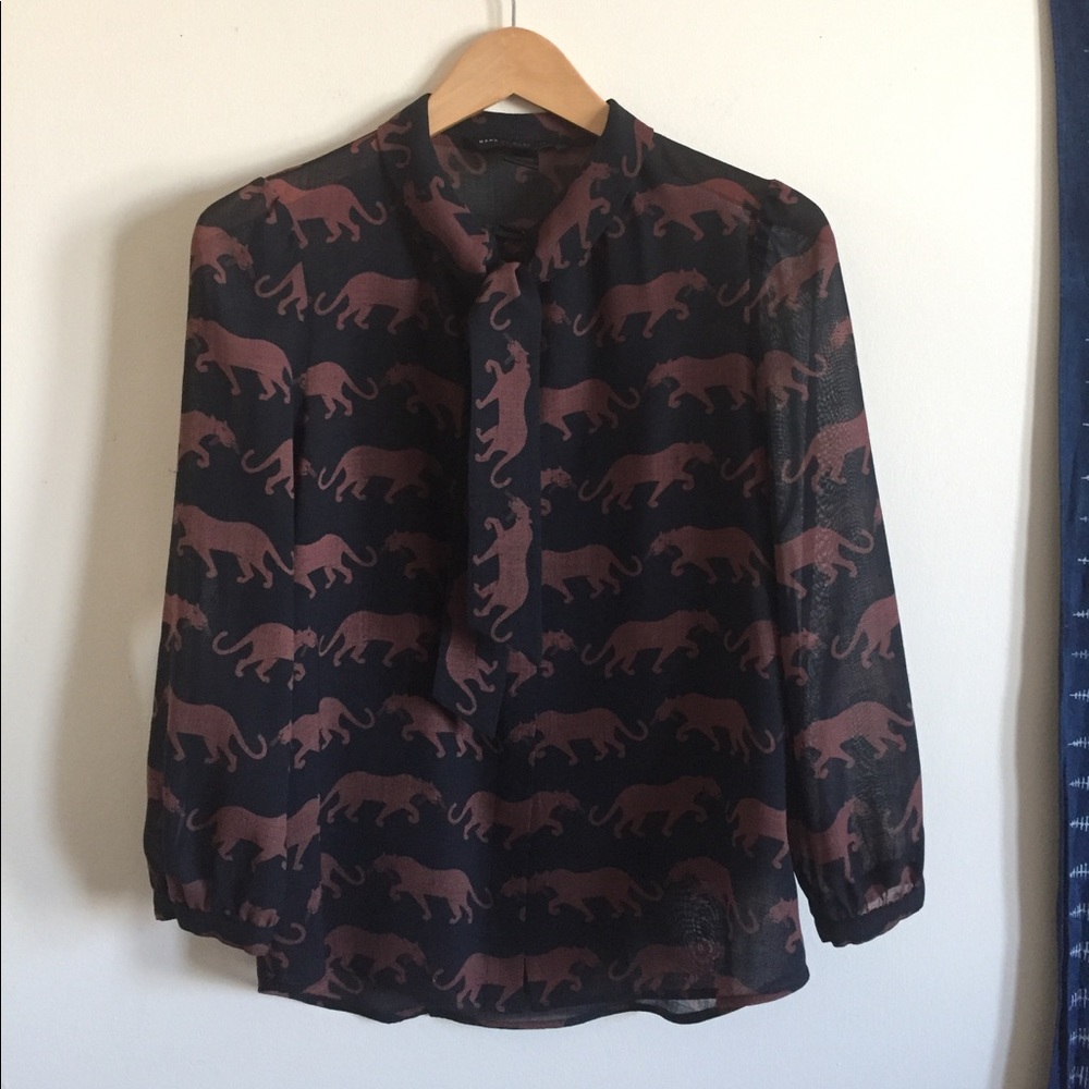 Marc by Marc Jacobs Wool Blend Jaguar Top Size 4